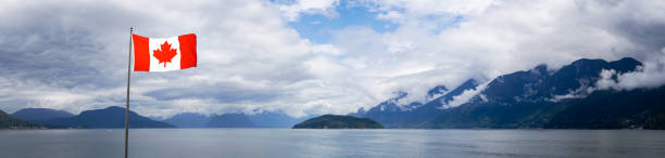 istock Beautiful Panoramic Landscape view of Howe Sound 1254570373