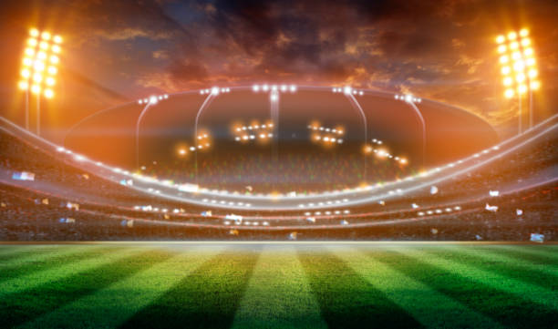 istock stadium in lights and flashes 3d. 1254571326