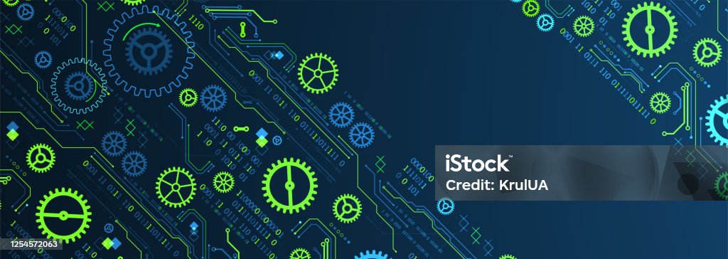 Abstract Technology Concept Computer Code Background Vector ...