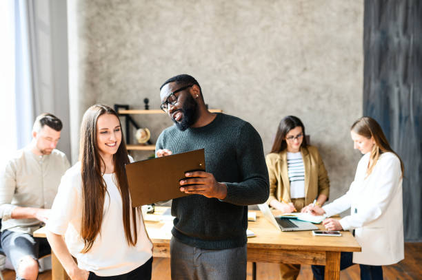 istock Multiracial team working in office 1254577058