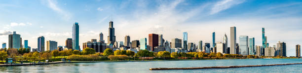 istock Chicago Skyline from Lake Michigan 1254577125