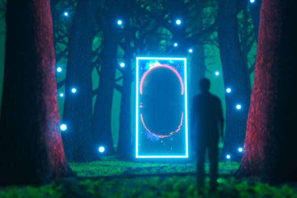 istock a secret door to another world (3d rendering) 1254584947