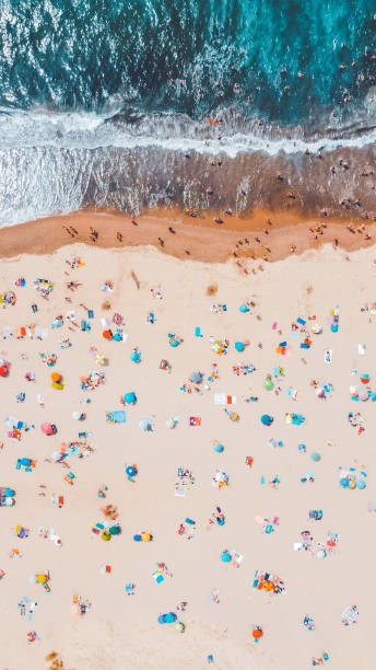 istock Aerial view of the beach 1254589423