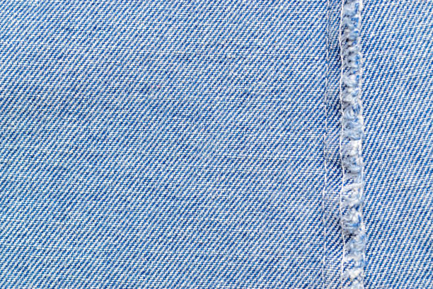 padrão de fundo azul na visão de perto. textura jeans jeans para pano de moda com espaço de cópia. têxteis de tecido - frayed burlap textile part of - fotografias e filmes do acervo