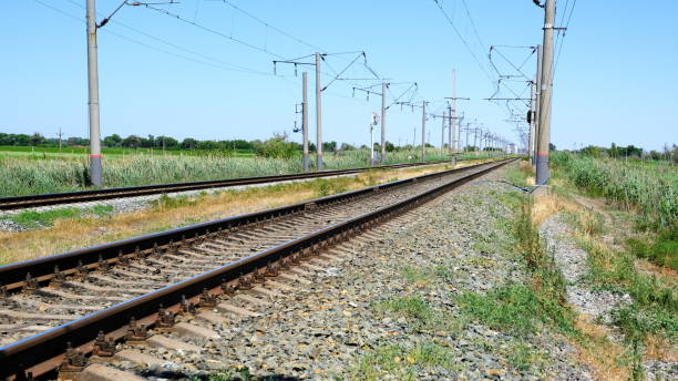 istock Railway on in Russia 1254593428