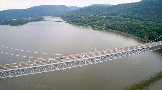 Bridge spanning Hudson River in New York State Hudson Valley and part of the Appalachian Trail.