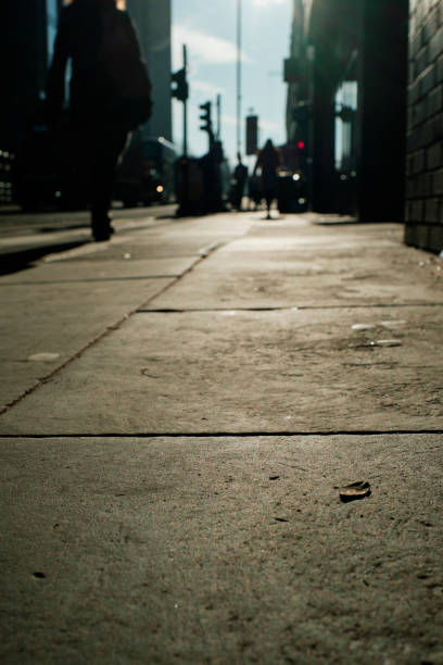 istock backlit silhouetted city scene, Manchester, England. 1254605712