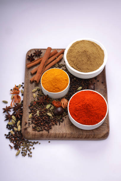 istock Spices with wooden BG 1254610600