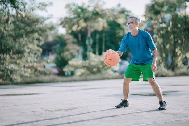 4,500+ Old Man Playing Basketball Stock Photos, Pictures & Royalty-Free