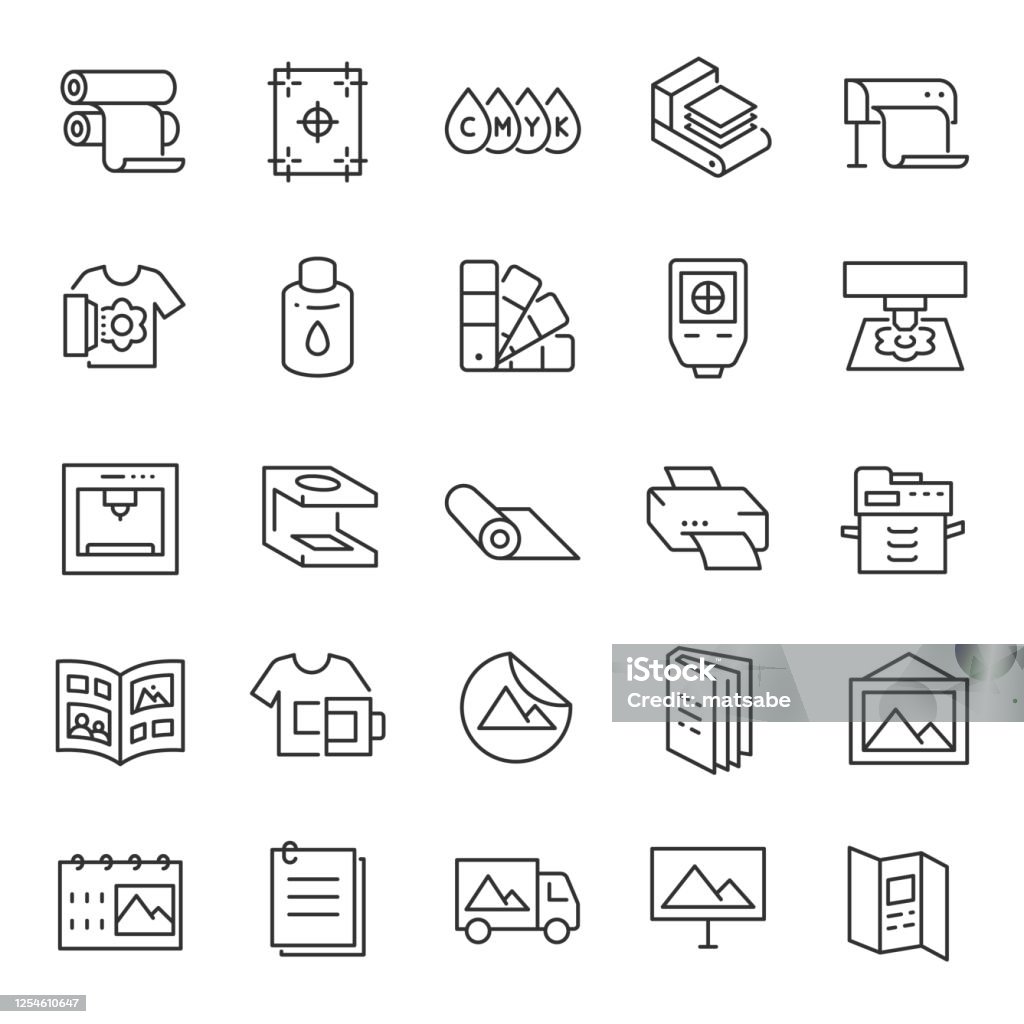 Printing, icon set. Digital and offset, linear icons. Editable stroke Printing, icon set. Digital and offset, linear icons. Line with editable stroke Icon Symbol stock vector Printing, icon set. Digital and offset, linear icons. Editable stroke Printing, icon set. Digital and offset, linear icons. Line with editable stroke Icon Symbol stock vector