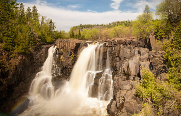 istock Rushing waterfall in North America 1254616645