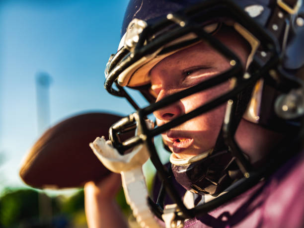 istock Junior Football player during game 1254625344