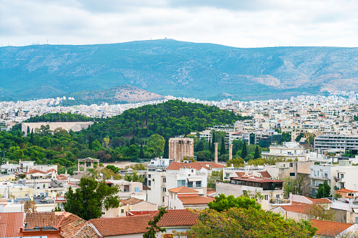 Landscape of Athens, view from the Acropolis