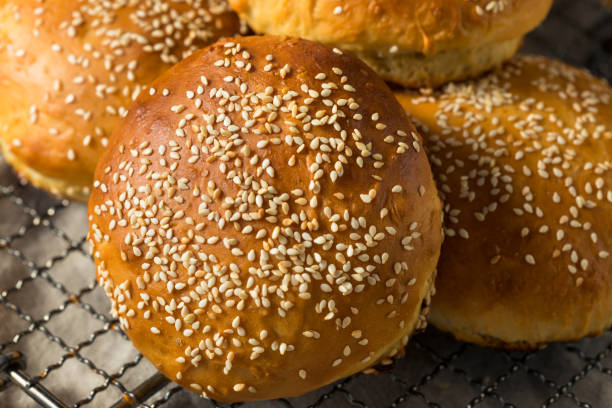 istock Homemade Sesame Seed Hamburger Buns 1254632560