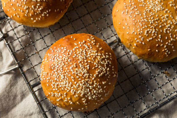 istock Homemade Sesame Seed Hamburger Buns 1254634397