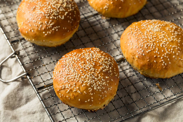 istock Homemade Sesame Seed Hamburger Buns 1254634553