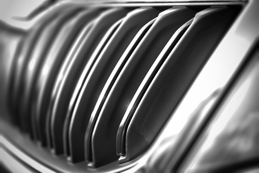 Abstract car radiator grill
