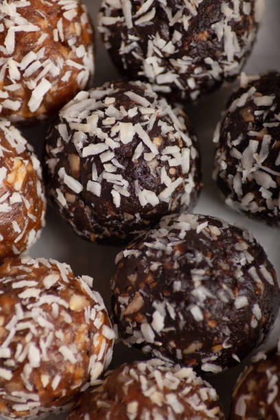 istock Homemade raw candy on the background 1254639639