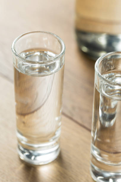 istock Strong Boozy Russian Vodka Shots 1254642162