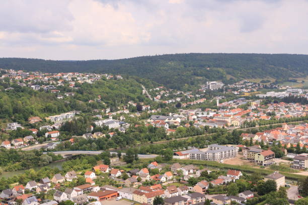 istock Panoramic view over Kelheim in Lower Bavaria 1254643413