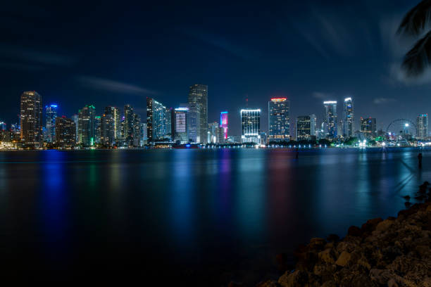 istock Downtown Miami Night, Miami Sunrise, Cityscape 1254653711