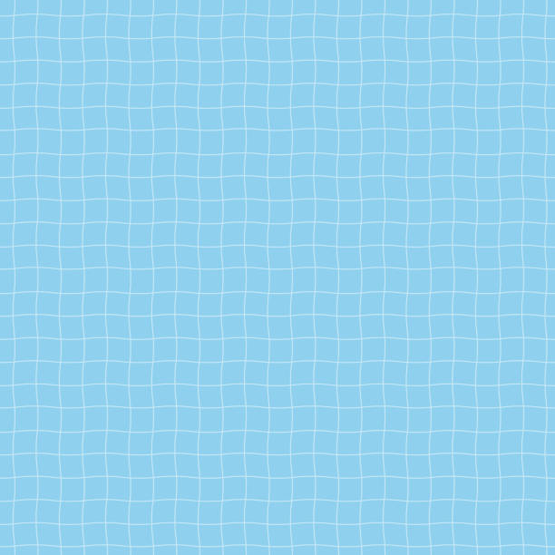 Pattern background where the floor tiles of the pool sway in the wave. pool pattern background swimming pool background stock illustrations