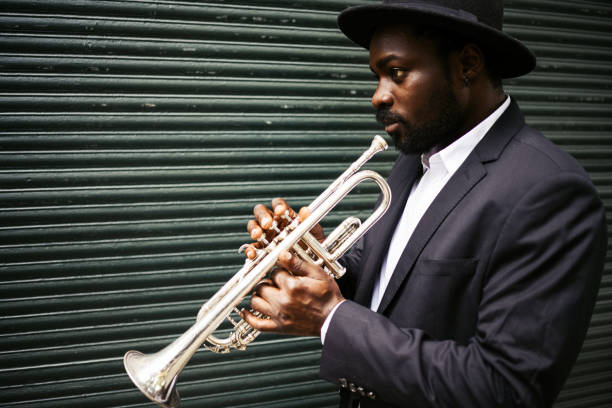 istock The trumpet player 1254661527
