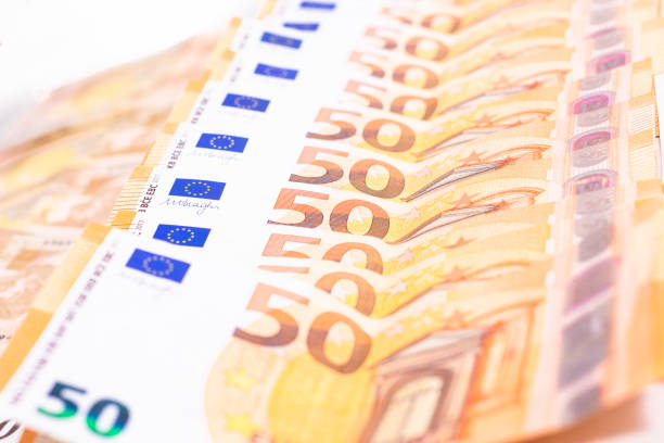 istock stacked up 50 euros Bills 1254665090