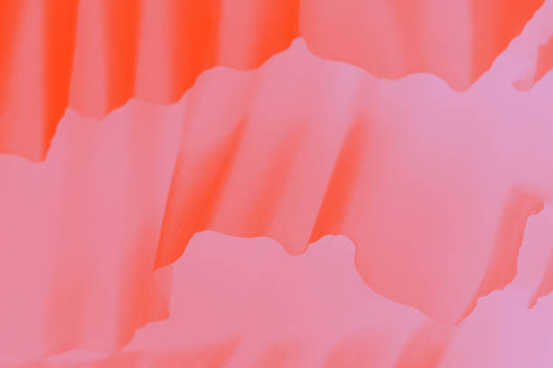 Lush lava color and pink gradient background with waves