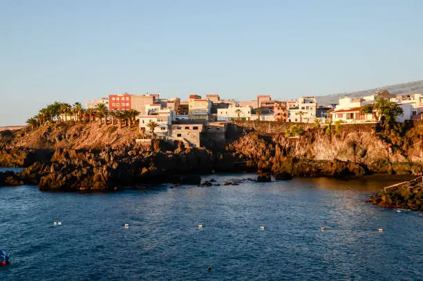 Sea Village playa san juan at the Spanish Canary Islands.