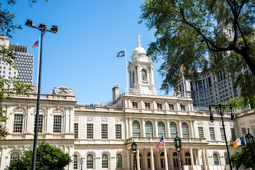 A view of the City Hall of New York