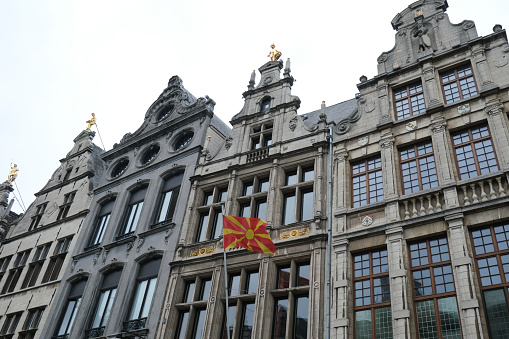 Exterior view North Macedonia embassy in Antwerp, Belgium on July 4, 2020.