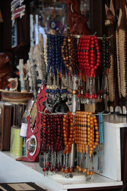 istock colorful prayer beads lined up for sale 1254672027