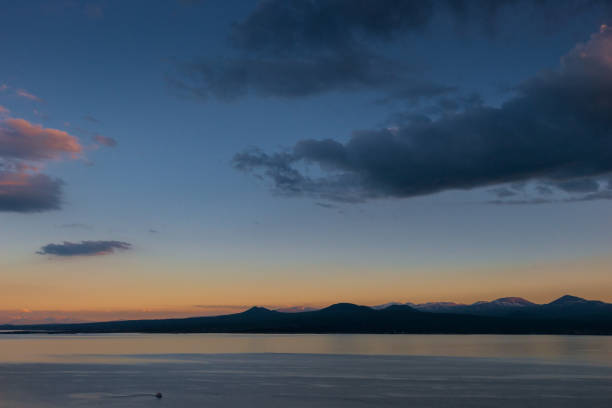istock Evening view of Lake Sevan is a picturesque landmark of Armenia 1254684002