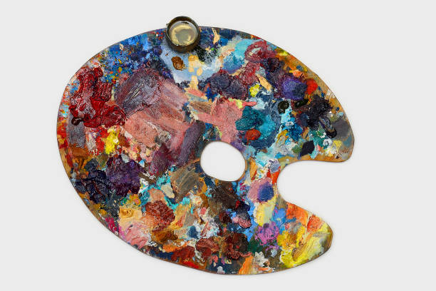 istock Close-up artist's palette 1254684544
