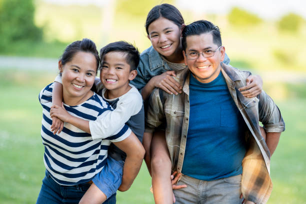 istock Beautiful young asian family 1254687013