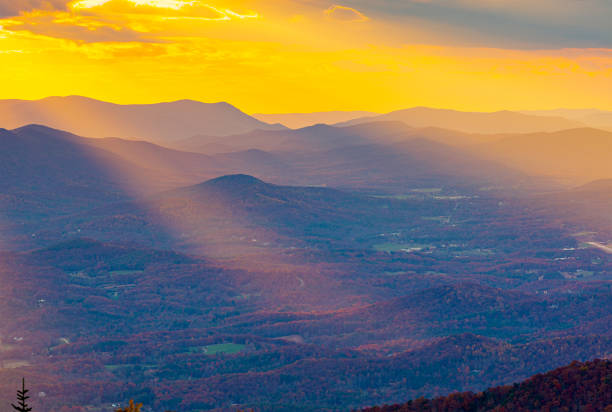 istock Blue Ridge Mountains at Sunset in North Georgia 1254691866