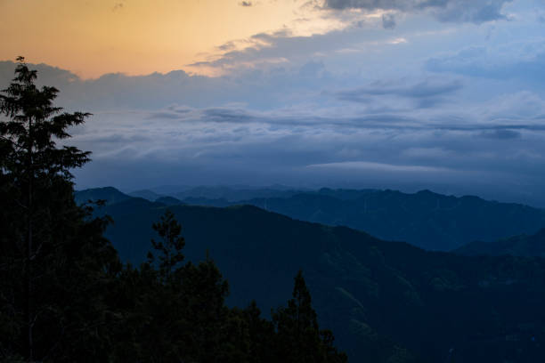 istock Sea clouds from the top of mountain 1254691877