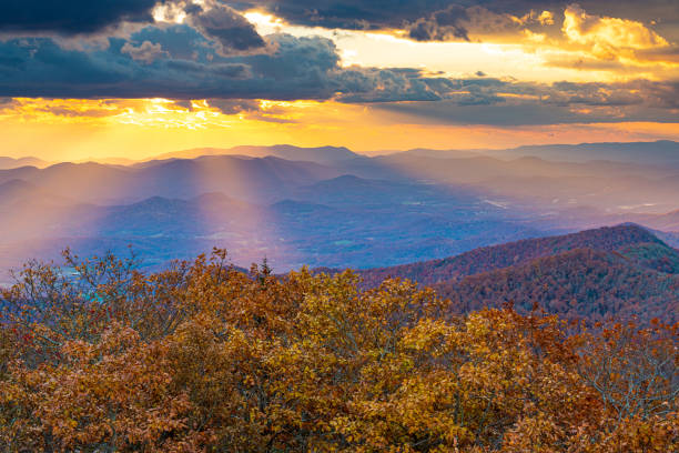 istock Blue Ridge Mountains at Sunset in North Georgia 1254691881