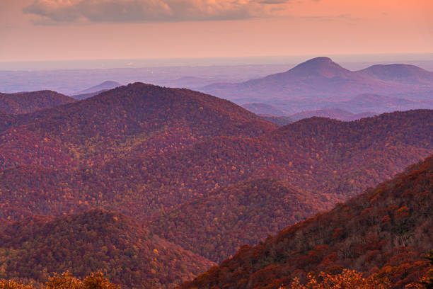 istock Blue Ridge Mountains at Sunset in North Georgia 1254691886