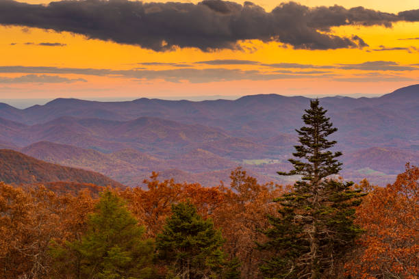 istock Blue Ridge Mountains at Sunset in North Georgia 1254691896