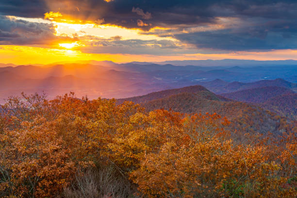 istock Blue Ridge Mountains at Sunset in North Georgia 1254691911