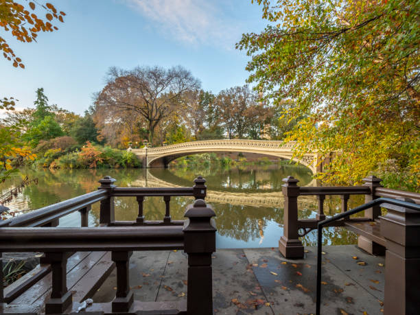istock Bow bridge in late autumn 1254692738