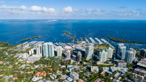 Coconut Grove Aerial, Miami, Florida