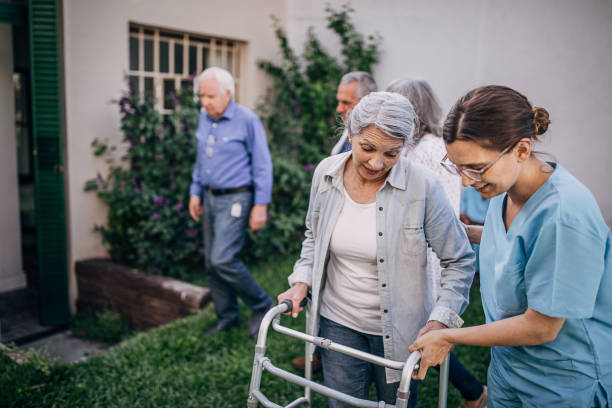 istock Senior woman making strides towards better mobility 1254699131
