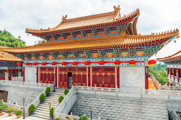 istock Chinese temple in Hong Kong 1254709106