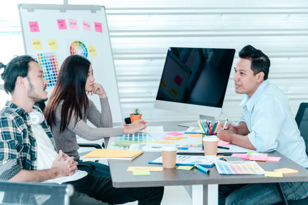 istock Group of people diversity multiethnic teamwork collaboration team meeting communication concept. Business people hands together diversity multiethic partner Business Meeting brainstorming Businessman team 1254709157