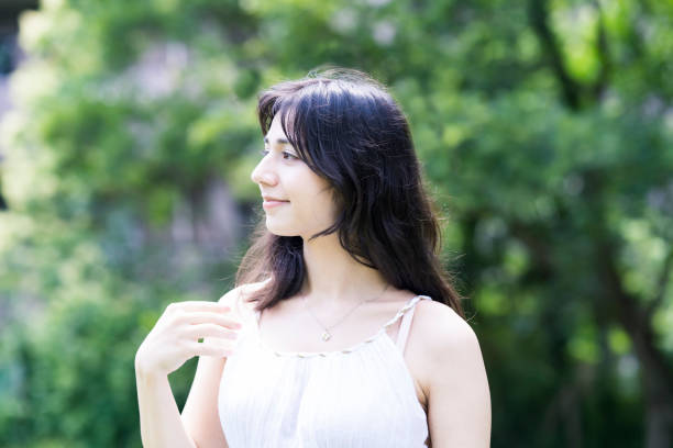 istock A young woman showing a relaxed expression 1254714923