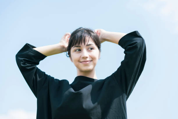 istock A young woman showing a relaxed expression 1254715182