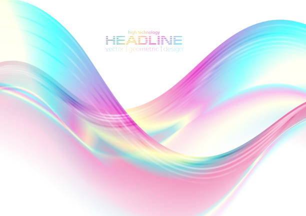 istock Colorful holographic foil abstract liquid waves background 1254716466